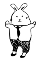 a little rabbit worker sticker #12278524