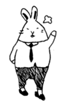 a little rabbit worker sticker #12278525