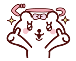 Girl Teddy bear Animation sticker sticker #12278799