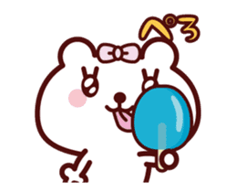 Girl Teddy bear Animation sticker sticker #12278810