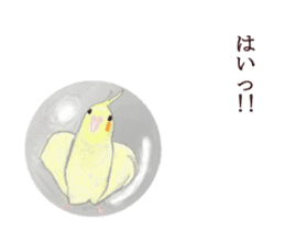 Little birds ball sticker #12278910