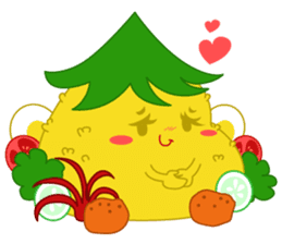 Cute Tumpeng sticker #12279083