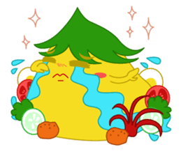 Cute Tumpeng sticker #12279084