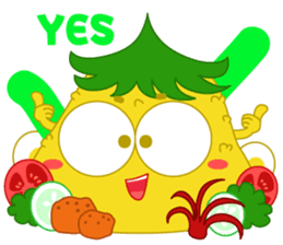 Cute Tumpeng sticker #12279099