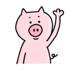 A greeting pig