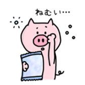 A greeting pig sticker #12279223