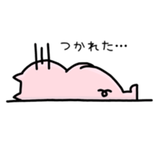 A greeting pig sticker #12279240