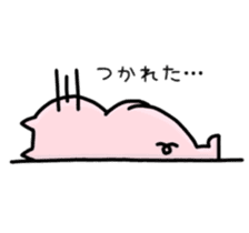 A greeting pig sticker #12279240