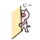 A greeting pig sticker #12279244
