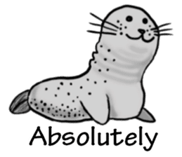 40 of the harbor seal countenance sticker #12279631