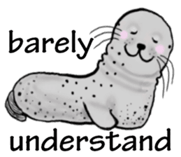 40 of the harbor seal countenance sticker #12279634