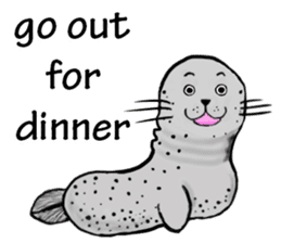 40 of the harbor seal countenance sticker #12279637