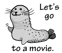 40 of the harbor seal countenance sticker #12279653