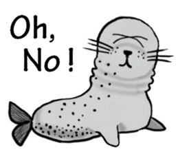 40 of the harbor seal countenance sticker #12279655