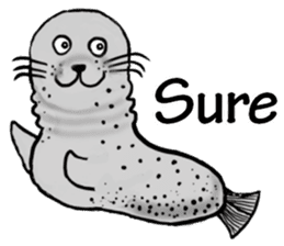 40 of the harbor seal countenance sticker #12279661