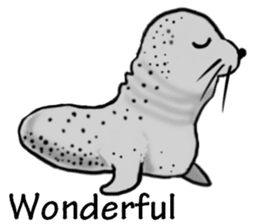 40 of the harbor seal countenance sticker #12279667