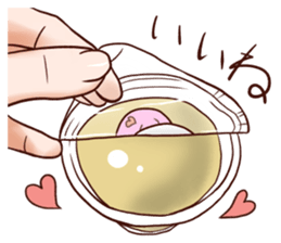 Greedy pudding sticker #12279840