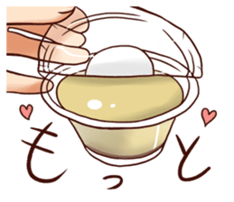 Greedy pudding sticker #12279841