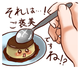 Greedy pudding sticker #12279847