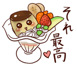 Greedy pudding sticker #12279860