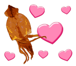 Dried cuttlefish sticker #12279936