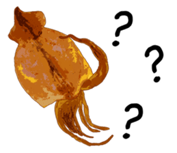 Dried cuttlefish sticker #12279938