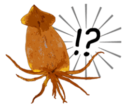 Dried cuttlefish sticker #12279939