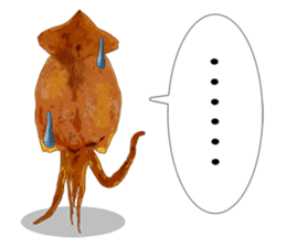 Dried cuttlefish sticker #12279940