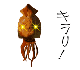 Dried cuttlefish sticker #12279956