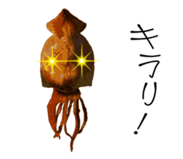 Dried cuttlefish sticker #12279956