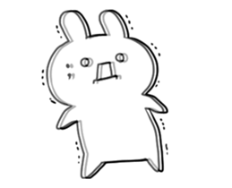 Animation smiley rabbit sticker #12280235