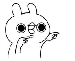 Animation smiley rabbit sticker #12280238