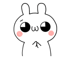 Animation smiley rabbit sticker #12280252