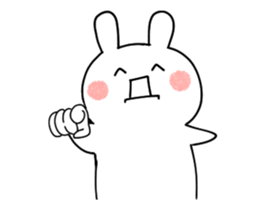 Animation smiley rabbit sticker #12280253