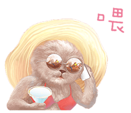 Little Iron X Smile Dog 3 sticker #12280346