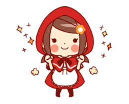 Little Red Riding Hood & Wolf Animated sticker #12280385