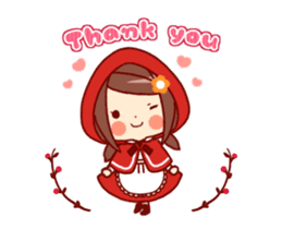Little Red Riding Hood & Wolf Animated sticker #12280388