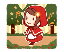 Little Red Riding Hood & Wolf Animated sticker #12280399