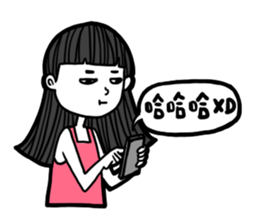 what a girlfriend want? sticker #12280413