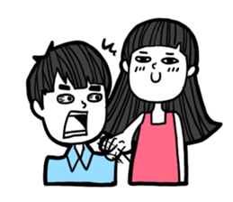 what a girlfriend want? sticker #12280444