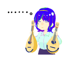 Mandolin girls sticker #12280762
