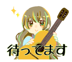 Mandolin girls sticker #12280769