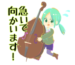 Mandolin girls sticker #12280774