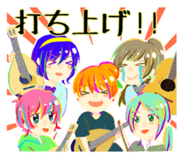 Mandolin girls sticker #12280780