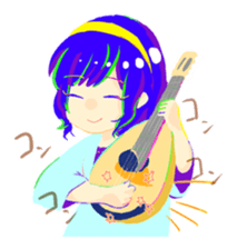 Mandolin girls sticker #12280783