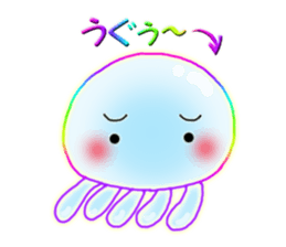 Cute jellyfish 2(semitransparent) sticker #12280812