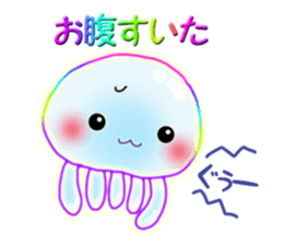 Cute jellyfish 2(semitransparent) sticker #12280816