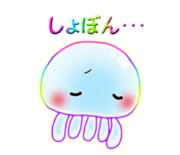 Cute jellyfish 2(semitransparent) sticker #12280820