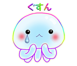 Cute jellyfish 2(semitransparent) sticker #12280821