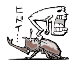 Cordyceps diary 2 beetle sticker #12281428